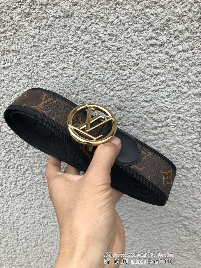 路易威登LV M0117U 本季新品 LV Circle腰帶 休閒時尚 男士皮帶  xfp1360